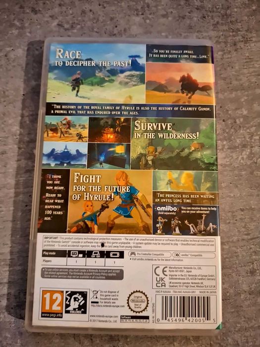 Breath of the Wild - Nintendo Switch, joc fizic