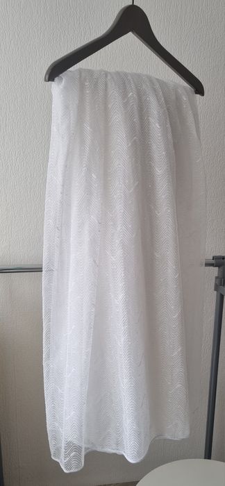 Перде Бяло Размер 110см на 330см