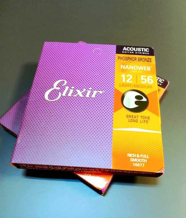 Elixir corzi de chitara electroacustica