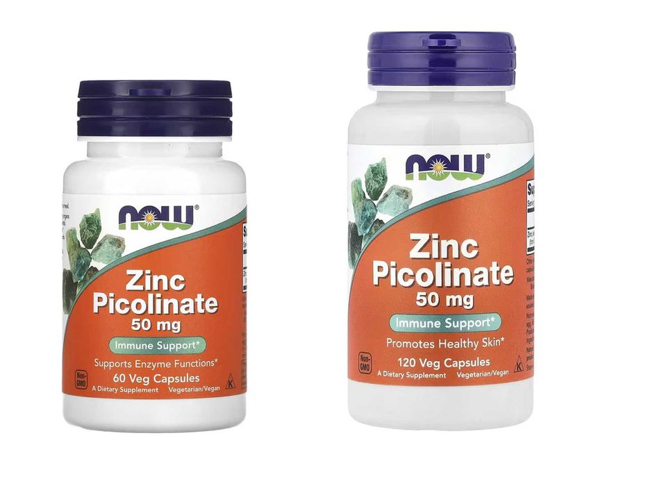 NOW Foods пиколинат цинка цинк sink Zinc Picolinate 60 и 120 капсул