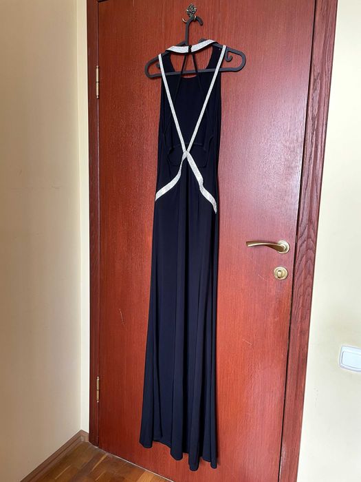 ASOS low back maxi with diamante straps dress, EU 38, UK 10