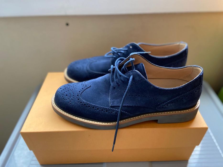 Pantofi brogue Tod’s piele intoarsa, mas.42