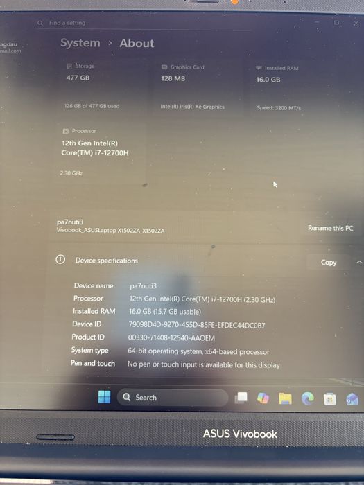 Asus Vivobook X1502ZA