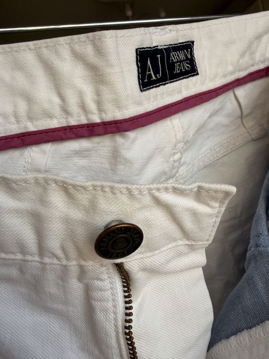 Мъжки бял панталон Armani Jeans – 100% памук