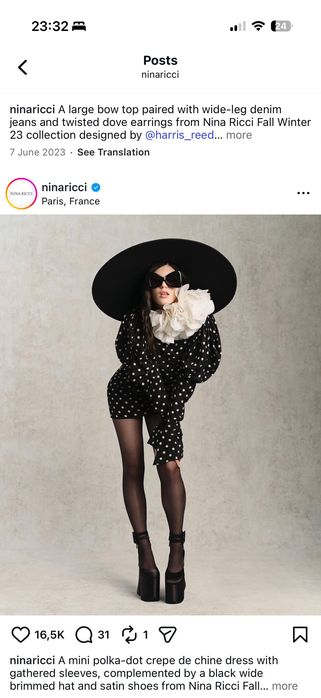 Nina Ricci копринена рокля, FR34