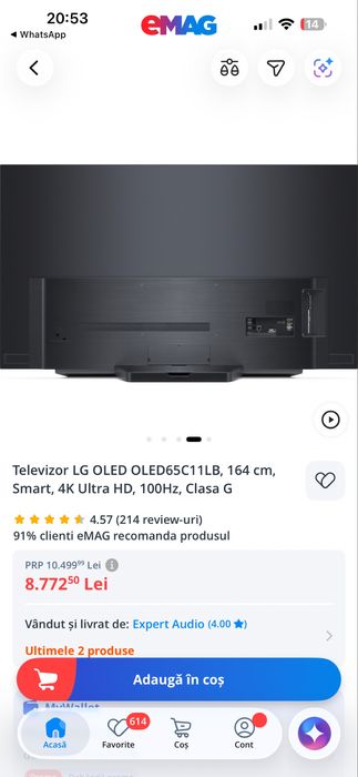Tv Lg Oled pentru piese
