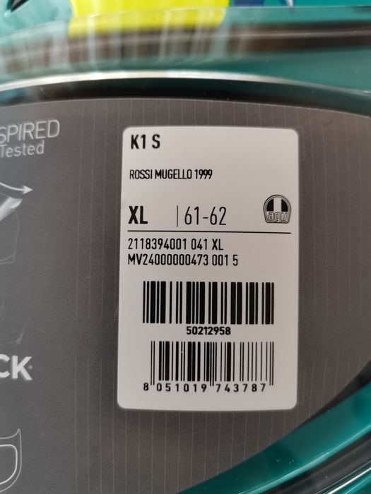 Каска за мотор AGV K1-S Rossi Mugello