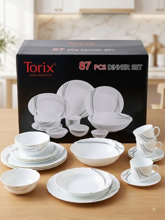 Сервиз посуды Torix 84 предмета (на 12 персон, узоры)