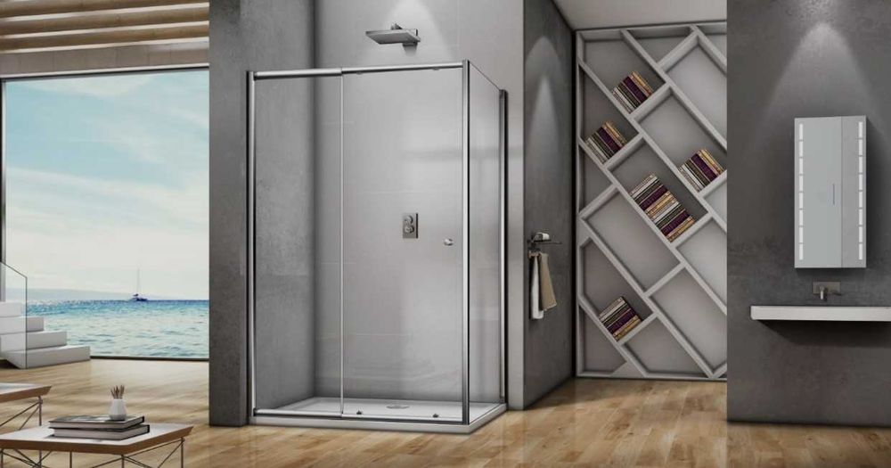 Стеклянные душевые кабинки из коленного стекла с гарантией.