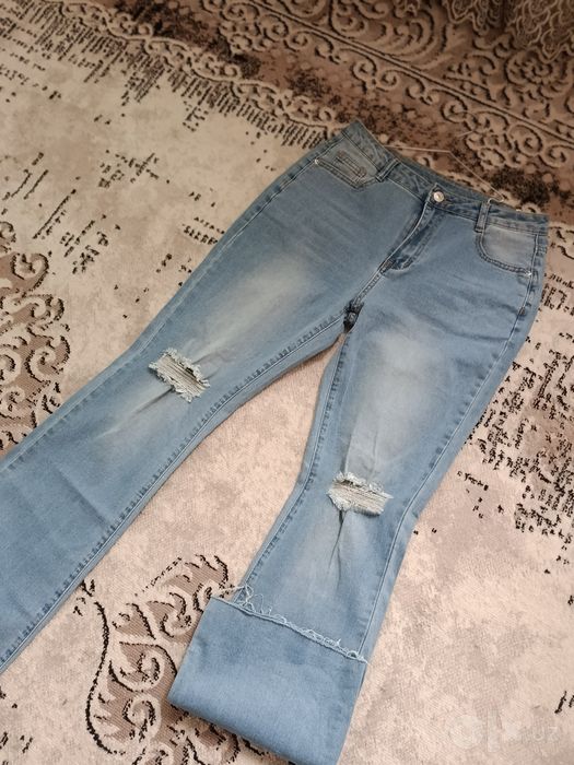 Женские брюки джинсовые