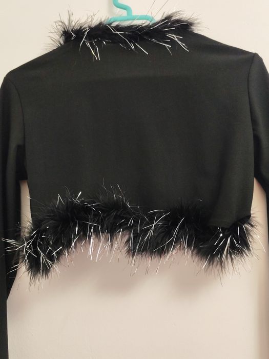 Bolero crop  cu blăniță M