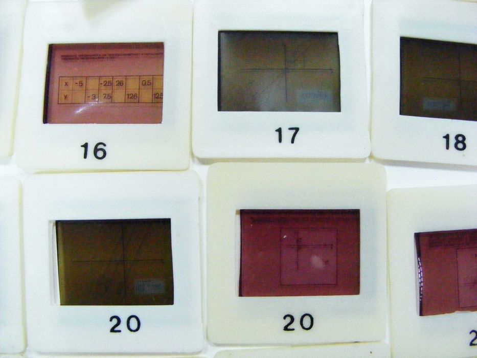 Комплект от 36 цветни диапозитива 'Математика за 6ти клас'