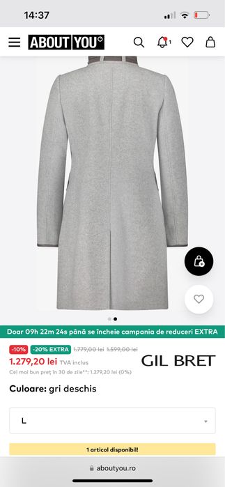 Palton lana Gil Bret