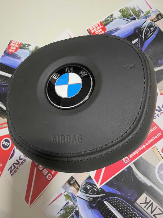 BMW airbag volan pachet M - cusut in piele - compatibil cu seria G
