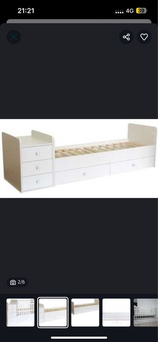 Детская кровать, трансформер.