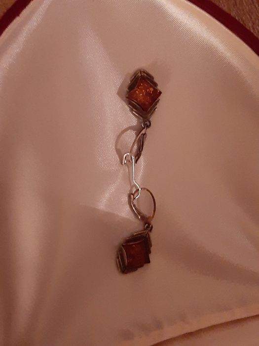 Colier Chihlimbar+Cercei Chihlimbar/argint