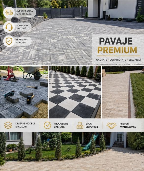 Amenajare curte pavaje / Pavele /Modele Noi  -BERCENI ILFOV