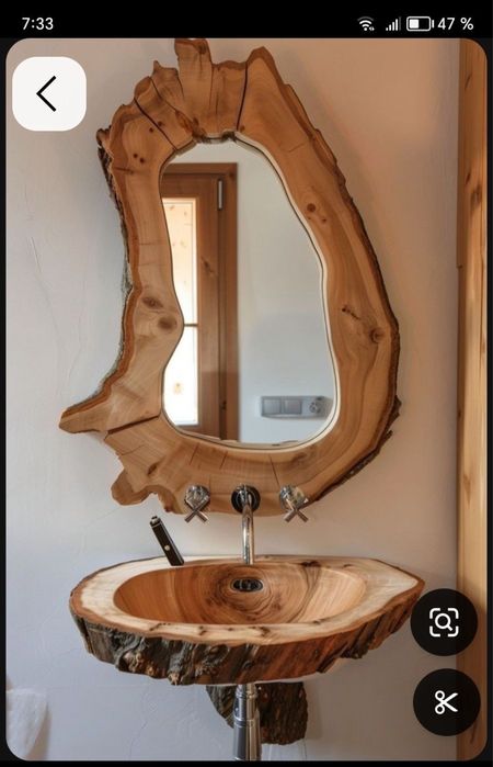 Accesori rustice din lemn masiv