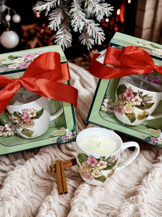 Коледни свещи от соев восък