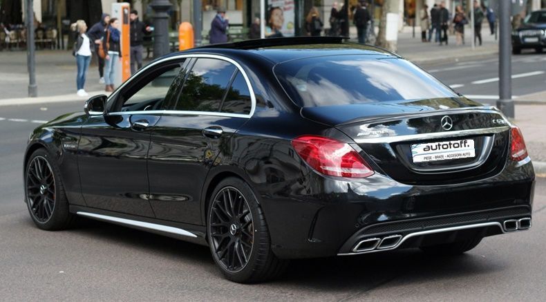 Difuzor bara spate Mercedes W205 C-Class (14-18) C63 Chrome Design