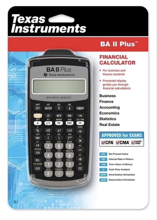 Калькулятор финансовый Texas Instruments BA II plus