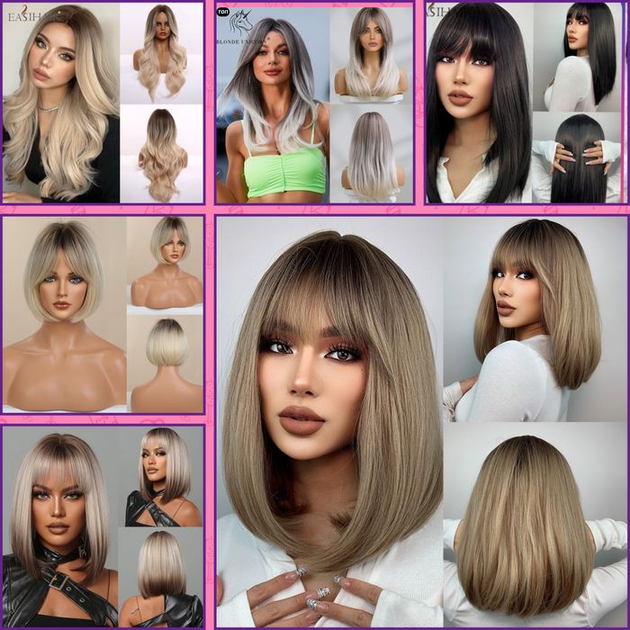 Хвосты, парики, накладные волосы.