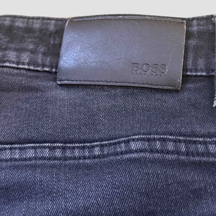 Hugo Boss jeans blugi negri stretch 30/32