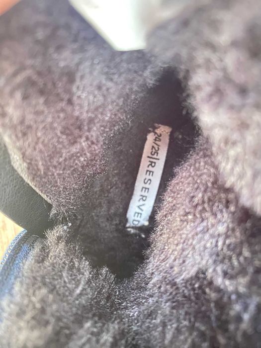 Ghete impermeabile îmblănite, cu șiret, marimea 24/25 RESERVED