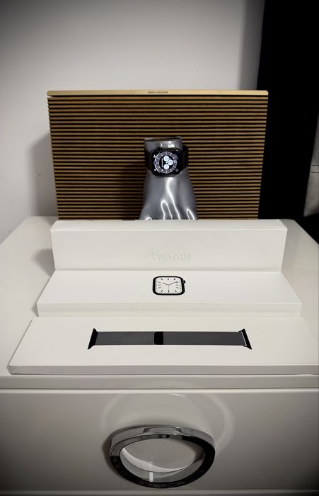 Apple watch seria 7 cellular gps stainless steel milanesse loop