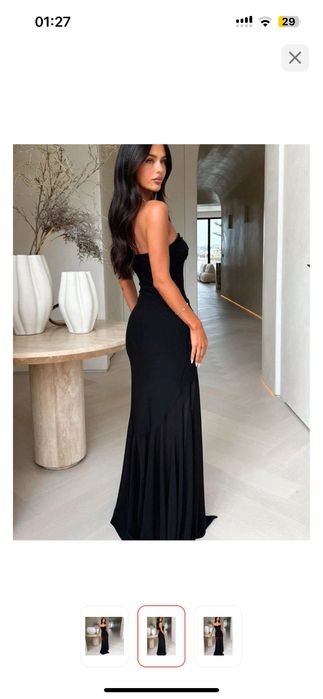 Черное платье вечерняя