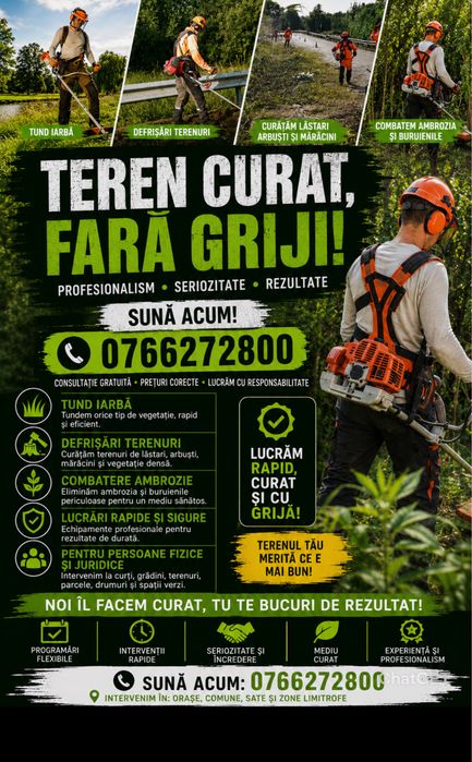 Teren curat fara griji !