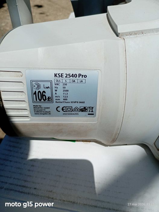 Vând drujba electrica,folosita o singura data