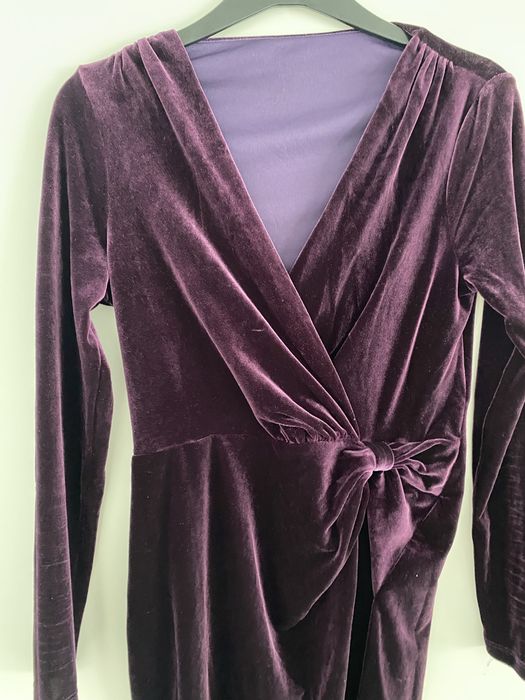 Rochie peste genunchi catifea