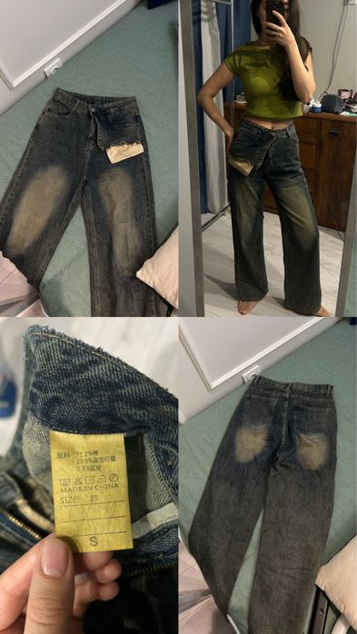 джинсы в винтажном стиле S