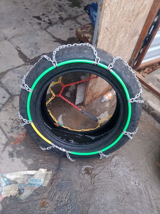 Цепь для колеса почти новый.