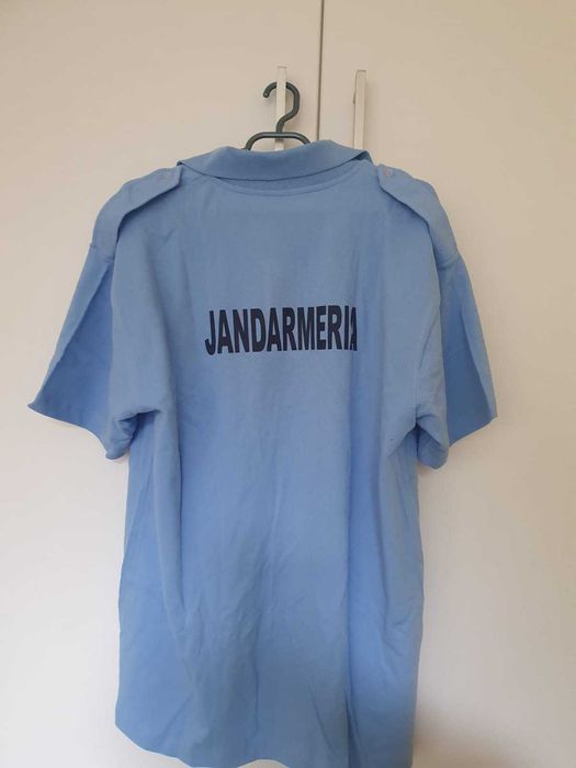 Tricou jandarmeria, bleu, marime xl, nou.