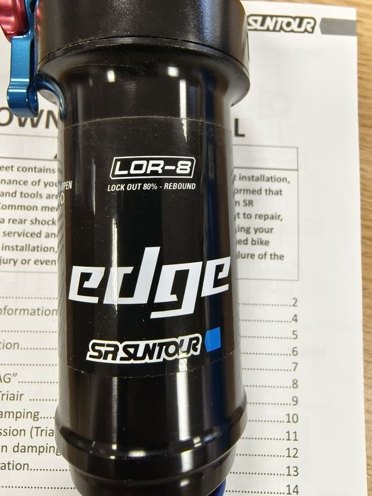 НОВ амортесьор/шок SR Suntour EDGE LO-R  190x45mm