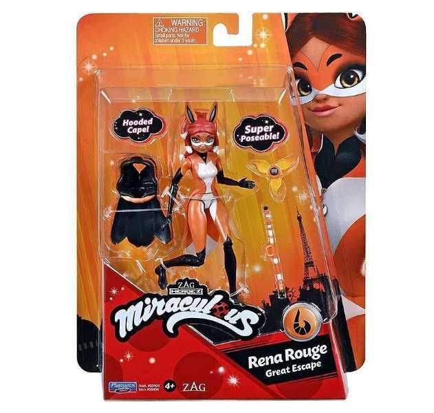 Фигурка Miraculous - Rena Rouge, Great Escape, с аксесоари, 12 см