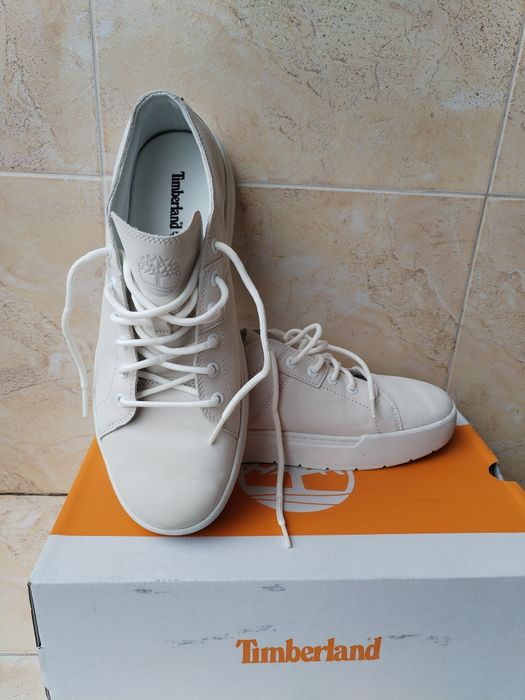 timberland Maple Grove Trainer for Men in White - мъжки кожени кецове