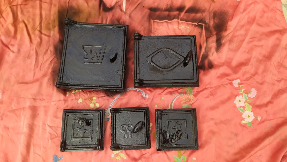 Мангал камин учун эшикчалар чугун