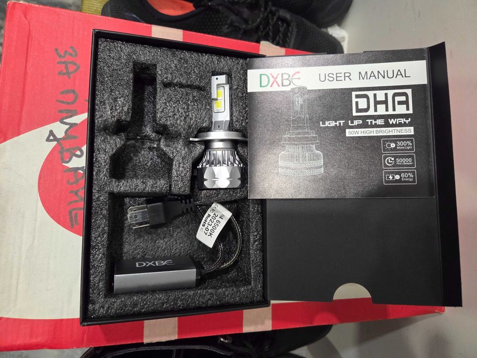 качествена H4 LED крушка с canbus (без грешки след инсталация)