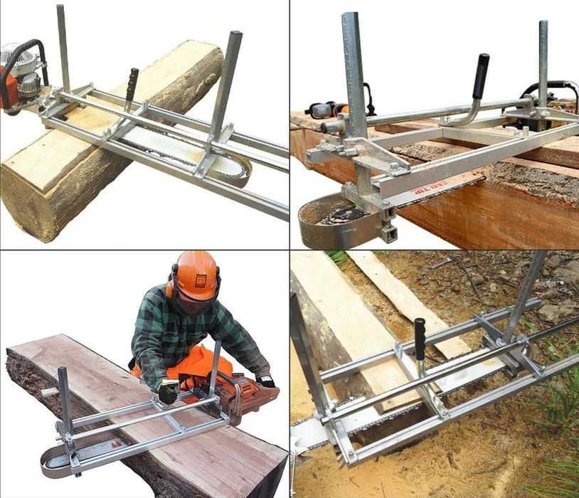 Мобилен гатер-приспособление за бичене с моторен трион