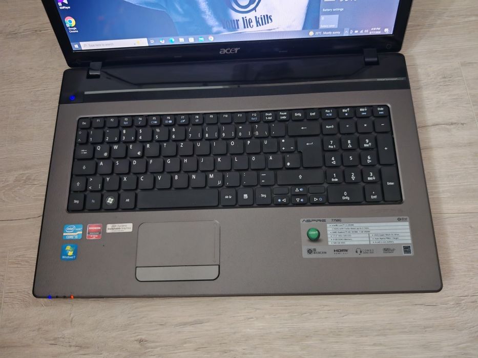 Laptop Acer Aspire cu i5 și baterie nouă