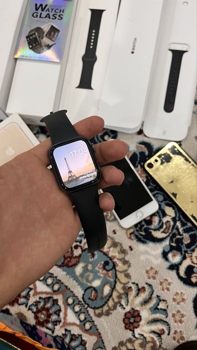iPhone 7 и Apple watch 4 series 44 мм