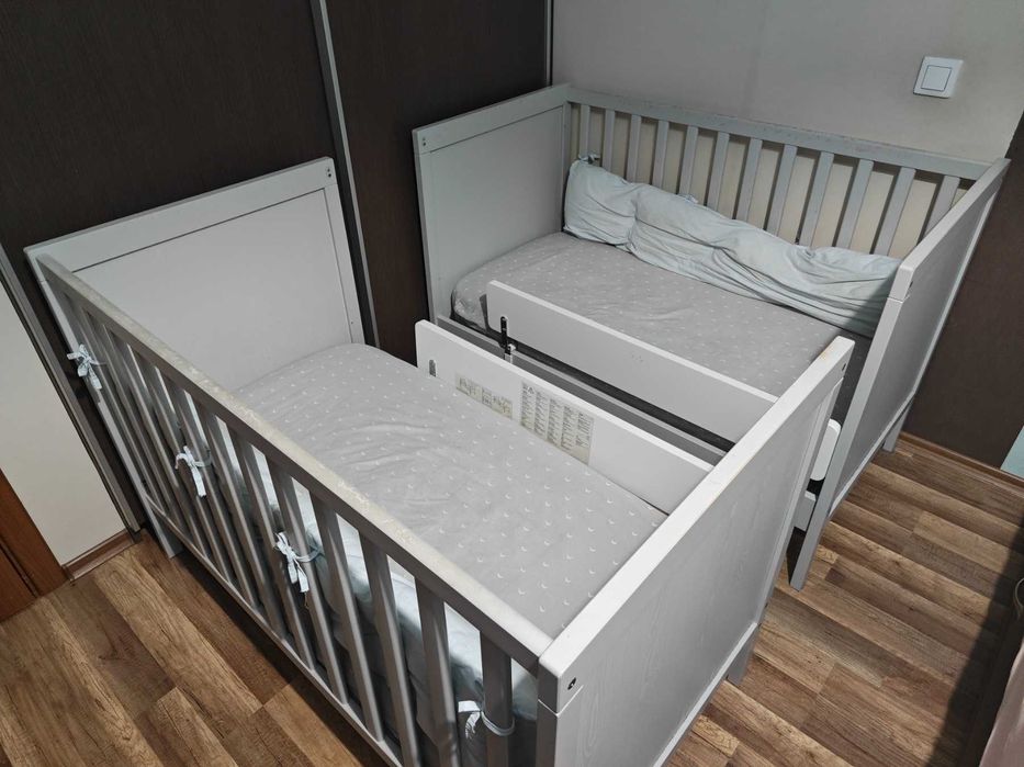 Ikea SUNDVIK бебешко креватче, 60x120 см + екстри