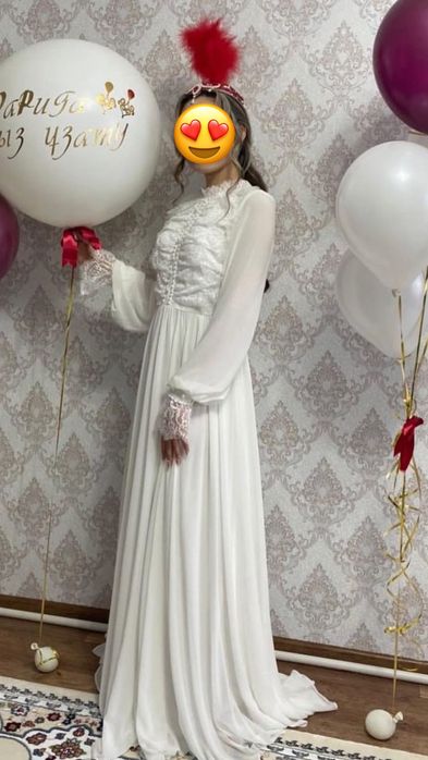 Продам нежное  белое платье