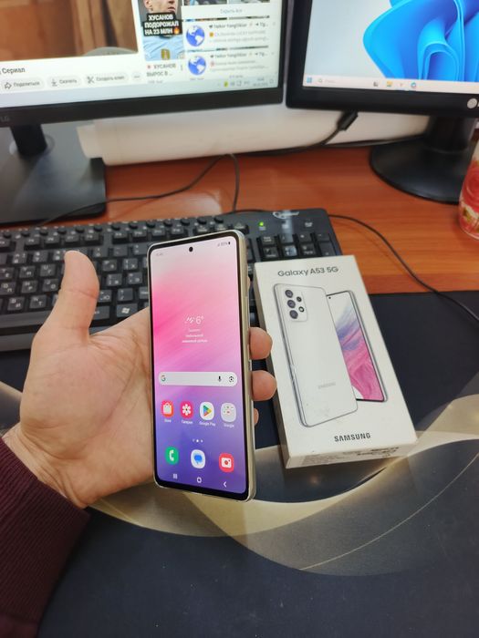 Samsung A53 5G 6/128gb(2023) iwlawi zur aybi yuq tozza telefon