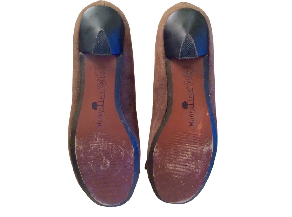 Balerini Mango Tree, 38, culoare cappuccino, piele întoarsă