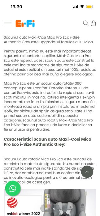 Scaun auto Maxi Cosi