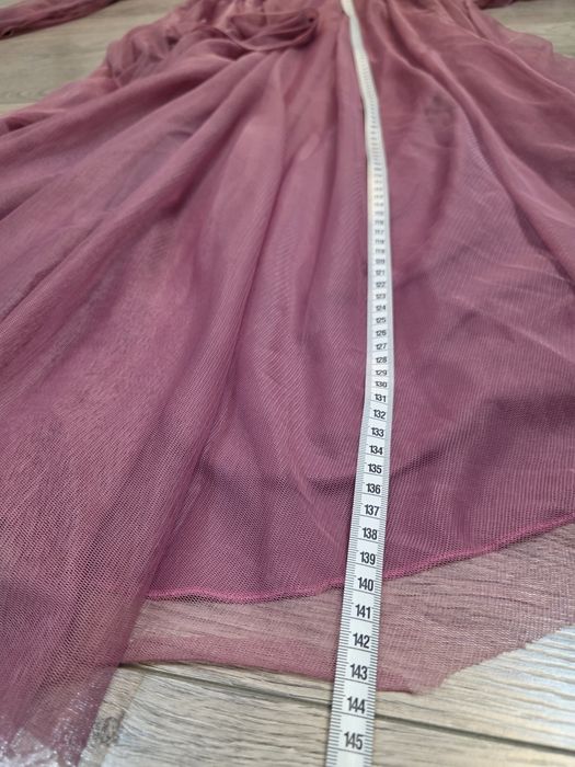 Официална дамска рокля - пепел от рози - 38 размер